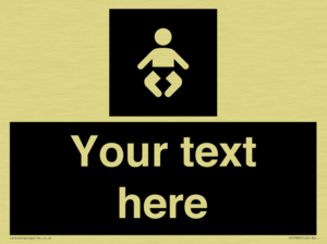 Custom information: black panel baby change